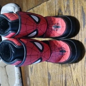 Little boys spider-man boots